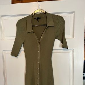 Maje dress size 36. Color olive